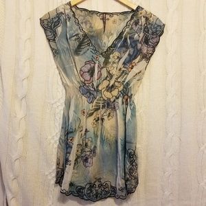 MUSHKA Sienna Rose Boho Embroidery Tunic
